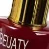 Red nail polish bottle with golden cap, specially designed for nail art painting, fashionable color display, long-lasting and no fading Application Scenario